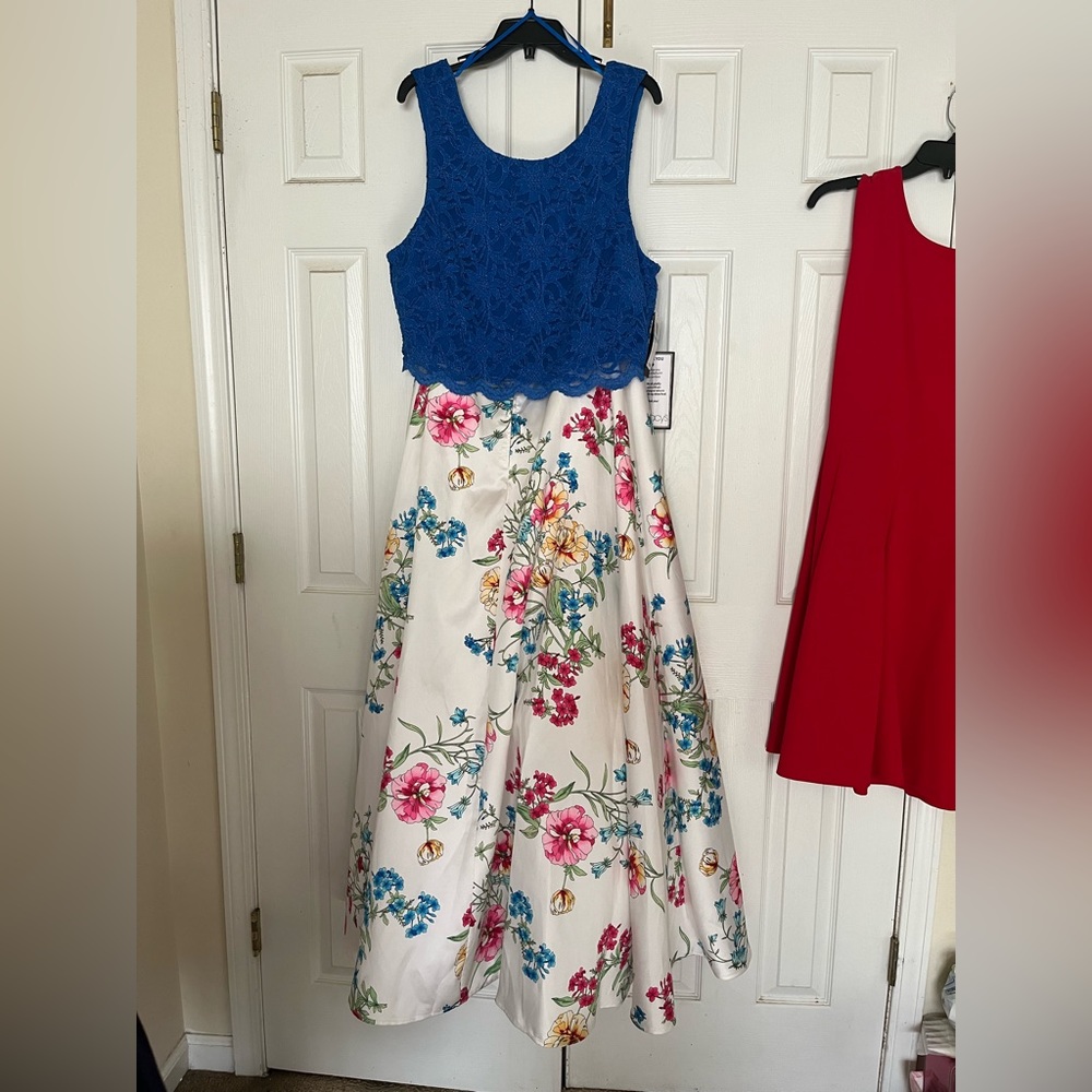 2 piece top and flared skirt set